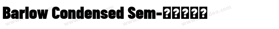 Barlow Condensed Sem字体转换